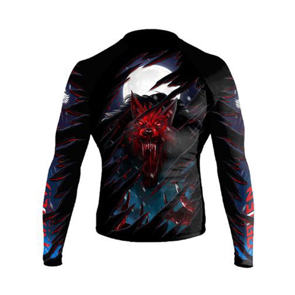 Raven Fightwear Raven Fightwear Men's The Lycan Rash Guard MMA BJJ