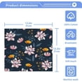 thumbnail image 5 of Coolnut Yellow Pink Flowers Wash Cloth Set of 6, 12 x 12 Inch Cotton Baby Washcloths Highly Absorbent and Soft Feel Fingertip Towels Face Towels for Bathroom, Gym, Spa Washcloth Gift, 5 of 7
