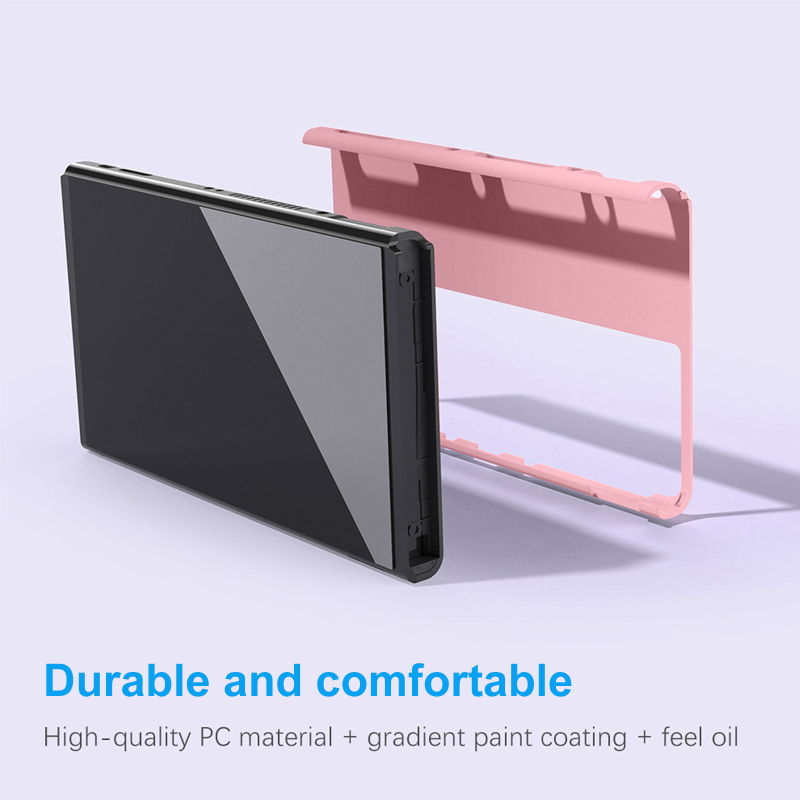 [Improved Version] Dockable Clear Case for Nintendo Switch OLED 2021, FANPL  Protective Case Cover for Switch OLED and Joy Con Controller - Strong and