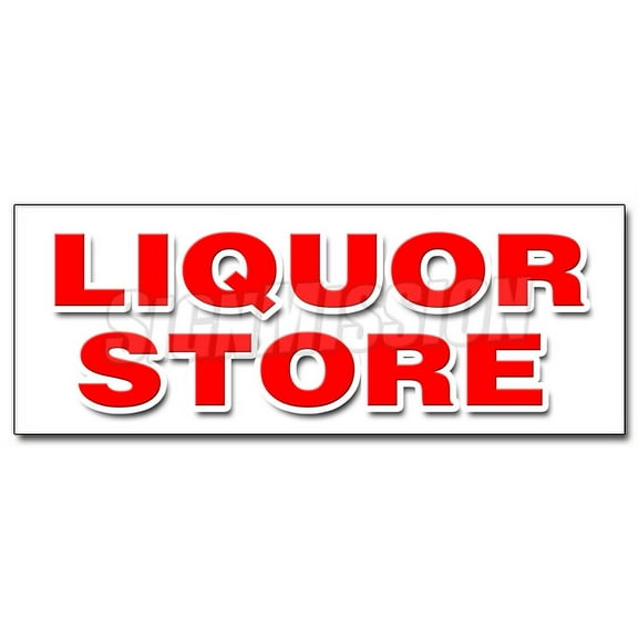 12" LIQUOR STORE DECAL sticker cold beer malt huge selection cigarettes ice