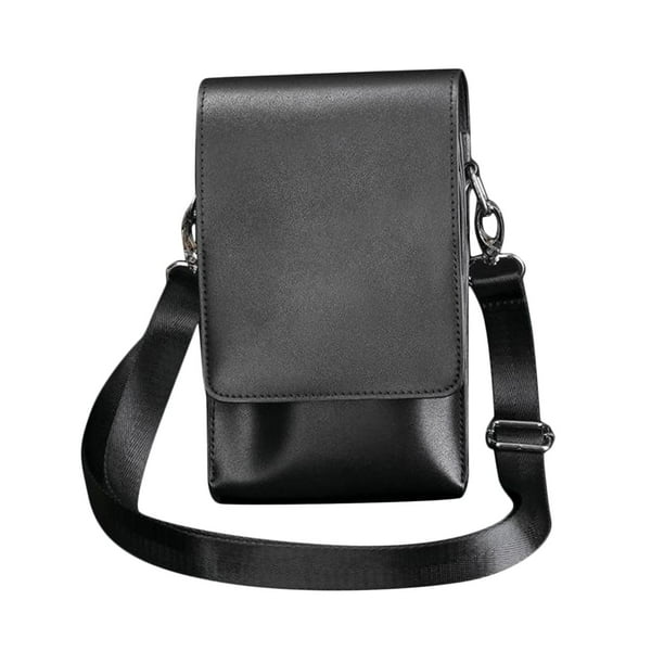 Estuche para tijeras de peluquero, de piel sintética, estilo retro, para cortar el pelo en salones de belleza. Negro