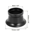 thumbnail image 3 of Black 50mm Inner Dia Motorcycle Air Filter Intake Velocity Stack Adapter Aluminum Alloy, 3 of 6
