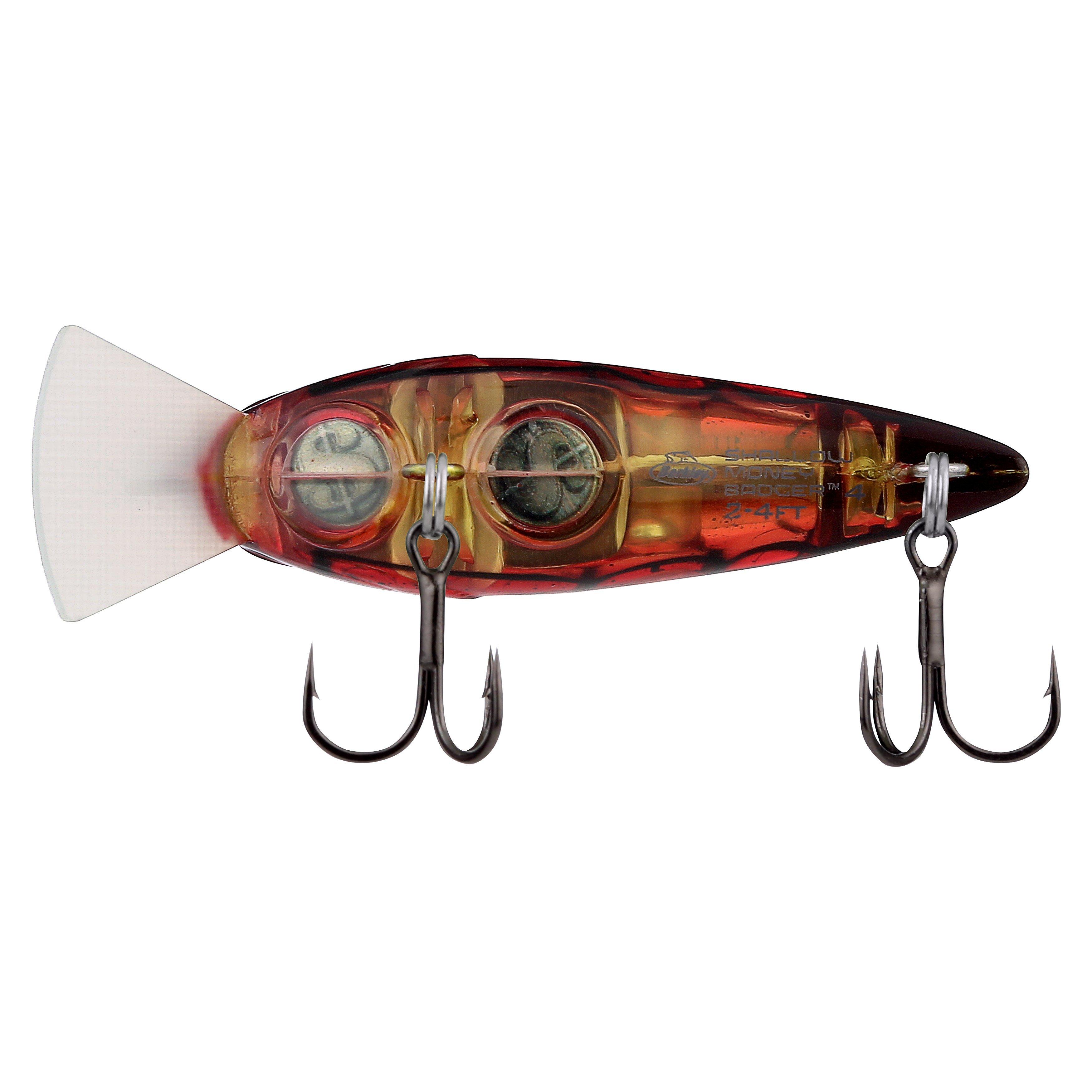 Berkley Shallow Money Badger Fishing Crankbait, 1.5 in, Hybrid Baitfish-Crayfish