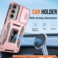 thumbnail image 7 of for Samsung Galaxy A25 5G Case with [2 Pack] HD Screen Protector with Slide Camera Cover, 360° Rotation Ring Kickstand [ Grade] Shockproof Protective Case for Galaxy A25 5G 2024, Rose Gold, 7 of 7