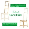 thumbnail image 6 of Jilary Bamboo Bath Towel Rack, Multifunctional Bathroom Floor Shelf, Floor Storage rack, Chair with Towel Rack, 6 of 6