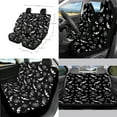 thumbnail image 2 of Renewold Bat Spider Web Print 14 Pack Car Seat Cover Set, with Steering Wheel Seat Belt Strap Armrest Gear Shift Knob Cover Set Garbage Bin Rearview Mirror Cover Coasters Halloween Car Decor, 2 of 7