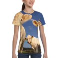 thumbnail image 4 of Honeii Cows Cattles Print Kids Boy T-Shirt,Breathable Round Neck Tee,Stylish Summer Tee for Boys, for Outdoor Activities and Casual Wear, 4 of 7