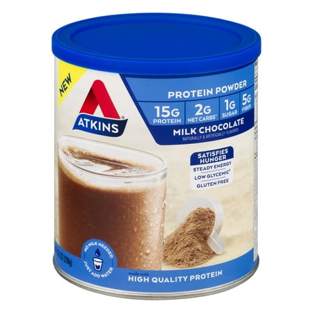 Atkins Protein Powder, Milk Chocolate, 10.23 oz - 10 (Best Diet Protein Shakes For Weight Loss)