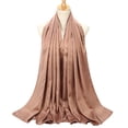 thumbnail image 2 of Bufandas Hijab Maxi Premium Clásicas para Mujer, Bufandas Largas Y Suaves para Marrón claro Zulema bufandas hijab para mujeres musulmanas, 2 of 3