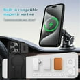thumbnail image 3 of Case for iPhone 15 Pro 6.1" with Invisible Fold Holder Stand, MagSafe Magnetic Wireless Charging,Sliding camera casing,Shockproof Dropproof Tough Rugged Protective Case Cover,Black,For iPhone 15 Pro, 3 of 10