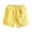 Yellow, variant on Youmylove Stylish Mens Shorts Linen Waist Loose Fit Shorts For Men Solid Color Breathable Casual Beachwear Shorts Summer Trousers Casual Loose Shorts