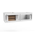 thumbnail image 4 of Alpine 48" Wood Floating Vanity Base in White with Chrome Handles, 4 of 5