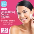 thumbnail image 3 of Simply Soft Exfoliating Dual Texture Cotton Rounds, 80 Per Pack, 6 Total Packs, 3 of 9