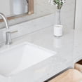 thumbnail image 3 of ARIEL Monroe 54 Inch Single Rectangle Sink Bathroom Vanity With Carrara White Quartz Countertop 1.5 Inch Edge In White, 3 of 7