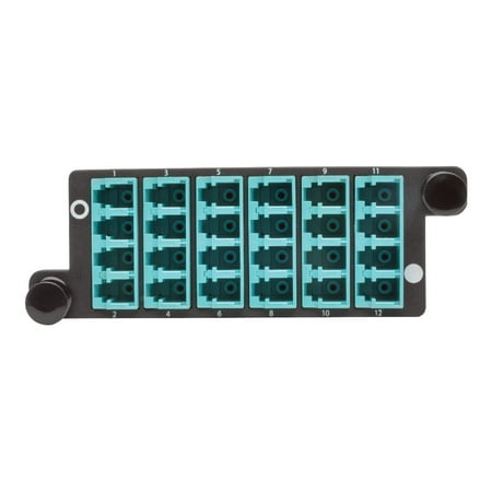 UPC: 0037332200327 | Tripp Lite 40/100Gb Breakout Cassette 40Gb to 4 x 10Gb 100Gb to 4 x 25Gb (x3) 8-Fiber OM4 MTP/MPO (Male with Pins) to (x12) LC Duplex Type-B Polarity
