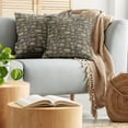 thumbnail image 5 of Ambesonne Nature Throw Pillow Cover 2 Pack, Stones Covered with Moss, 24", Dark Taupe Fern Green, 5 of 5