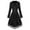 Black, variant on Hvyesh Women's Tuxedo Gothic Tailcoat Jacket Steampunk Victorian Coat Lace Button Down Frock Coat Uniform Halloween Costume