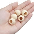 thumbnail image 7 of Natural Wooden Beads, 50 Pieces Large Hole Natural Round Wood Loose Beads Wooden Spacers Beads for Craft DIY Jewelry Making(20mm), 7 of 7