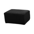 thumbnail image 2 of Cubiertas de Reposapiés, de Bar Funda de Asiento Tapa de Puf Negro Zulema Cubierta de puf otomano, 2 of 7