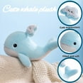 thumbnail image 3 of Whale Stuffed Animals Plush Pillow  Cute Realistic Sea Stuffed Animals Soft Cotton Plushies Pillows Kawaii Blue Whale Toy Gifts, 3 of 7