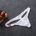 thumbnail image 4 of aturustex Men Simple Sexy Breathable Underwear Bikini Soft Cozy Skin-Friendly Low Rise Stretch Thong Underwear, 4 of 5