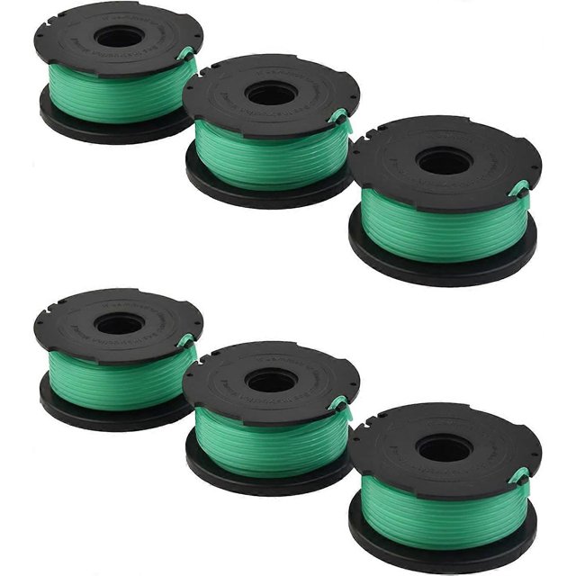 6Pcs Grass Trimmer Spool Line Lawn Mower Replacement Part for Black & Decker GL7033 GL8033 GL9035