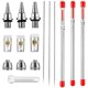 thumbnail image 1 of Kit de Tapa Boquilla Aguja AeróGrafo 10 Piezas con Llave Repuesto para Accesorios Pulverizador, 1 of 5
