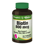 People's Choice Biotin 800 mcg 24 Tablets