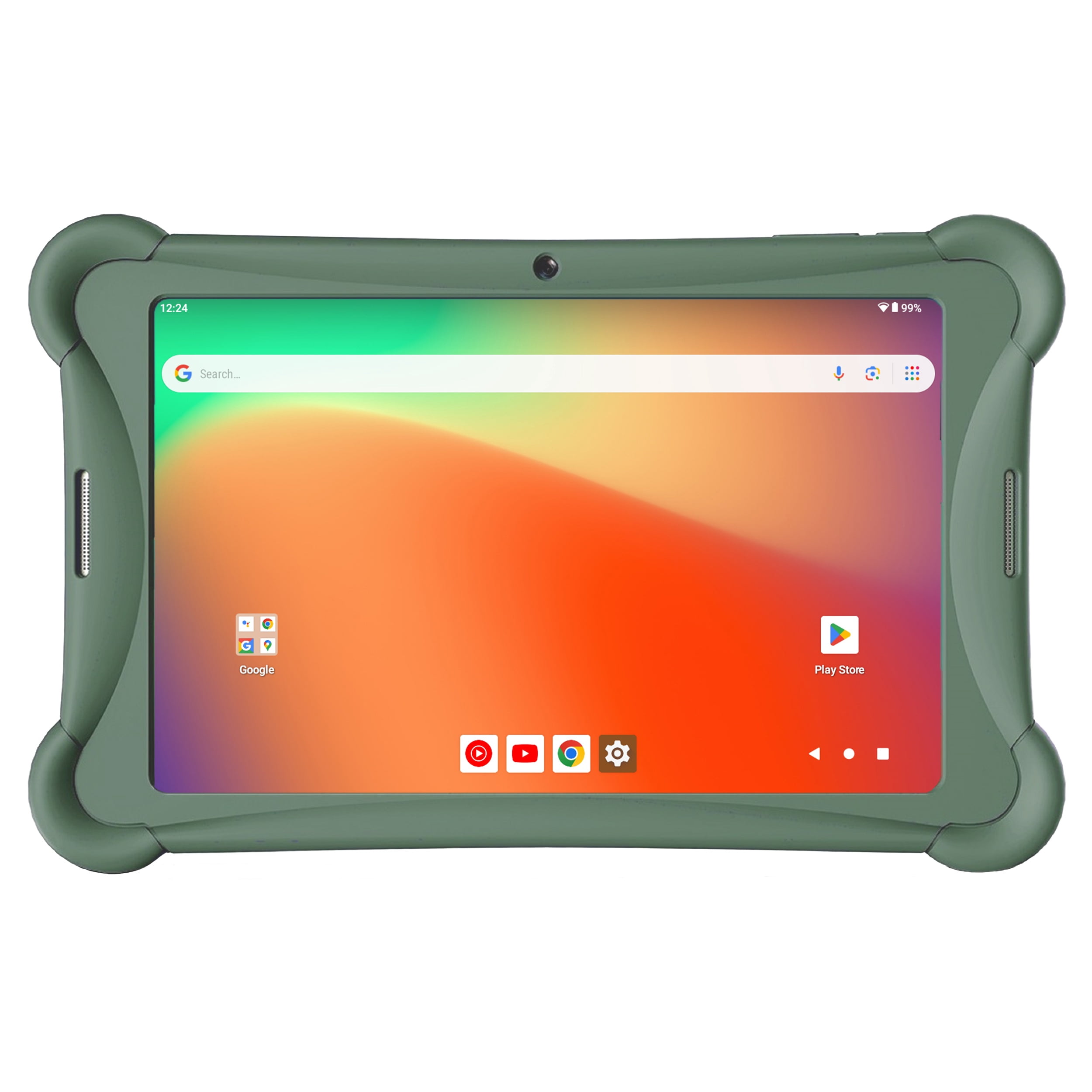 Visual Land Prestige Elite 10QH 10.1" HD IPS Android 13 Quad-Core Tablet, 32GB Storage, 2GB RAM, with Protective Case – Green