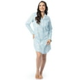 thumbnail image 2 of Fruit of the Loom Women's Beyond Soft Long Sleeve Button Down Flannel Sleepshirt, Sizes S-4X, 2 of 9