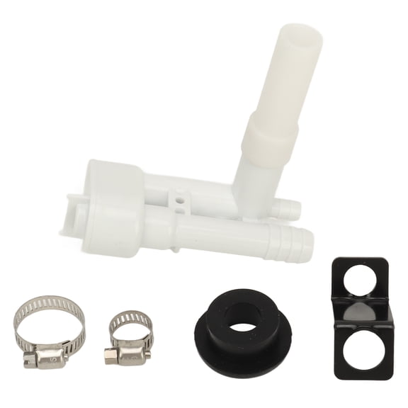 RV Toilet Vacuum Breaker Kit, Simple Installation Durable Backflow Prevention 385230325 RV Toilet Water Valve Kit  For 100 200 500H 700 800
