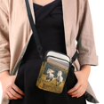 thumbnail image 4 of HELLHERO Guinea Pig Floral Design Adults Women Messenger Bag, with Shoulder Strap, Travel Daily Use, 4 of 7