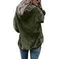 thumbnail image 2 of Damen Sherpa Pullover Fuzzy Fleece Sweatshirt Oversized Hoodies, 2 of 7