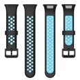 thumbnail image 5 of Correas de repuesto compatibles con Xiaomi Band7 Pro, pulsera de silicona suave y transpirable para reloj inteligente, Color Dual, 5 of 5