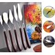 thumbnail image 5 of Cuchillo de paleta de espátula de acero inoxidable, juego de cuchillos de paleta profesional con mango de madera acrílica para lienzo de pintura al óleo (5 piezas en 5 formas), 5 of 5