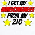 thumbnail image 2 of CafePress - Awesomeness From Zio Body Suit - Baby Light Bodysuit, Size Newborn - 24 Months, 2 of 4