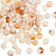 60pcs 6mm Cherry Blossom Agate Beads Natural Agate Beads Natural Spacer Loose Beads Gemstones Round Beads