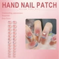 thumbnail image 5 of RAGUPEL 24Pcs Glue on Nails for Women,Heart Design Short Nails Press On,Gold Sequins Press on Nails Long,Nails Press Ons for Daily Use,Taking Photos,Style2, 5 of 7