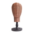 thumbnail image 2 of lionlar Hat Display Holder Rack Unique Rattan Mannequin Head for Salon Home Shopping black base, 2 of 9