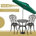 thumbnail image 6 of Withniture 3-Piece Cast Aluminum Outdoor Patio Bistro Furniture Set, Bronze, 6 of 8