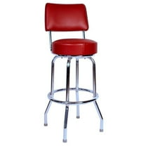 Richardson Seating 1957 Inspired Floridian Swivel Counter Stool-Color:Wine,Quantity:1 each
