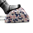 thumbnail image 5 of Blush Pink Foot Rest, Abstract Contemporary Art Pattern of Mosaic Themed Illustration, Non-Slip Backing Adjustable Ergonomic Memory Foam Leg Support for Office, Blush Tan and Dark Blue, by Ambesonne, 5 of 5