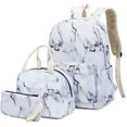 thumbnail image 6 of Bexikou Teens Girls Backpack for College Laptop Bookbag Set Travel Daypack (Marble), 6 of 8