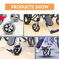 thumbnail image 3 of Wheelchair Caster, Replacement Wheelchair PU Wheel Explosion Proof Professional  for Walkers, 3 of 7