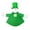 A, variant on St. Patrick's Day Goose Outfit, Irish Clover Porch Goose Clothes for 17" Cement & Plastic Goose Statue, Garden Yard Lawn Patio Decoration, A