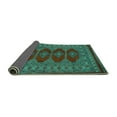 thumbnail image 2 of Ahgly Company Indoor Rectangle Southwestern Turquoise Blue Country Area Rugs, 2' x 5', 2 of 4