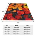 thumbnail image 3 of Bixox Fleece Blanket Marigold Flowers In Different Colors Pattern Super Soft Double-Sided Microfiber Flannel Blanket for Sofa, Bed, Couch,Suitable for All Seasons - 80"x60", 3 of 5