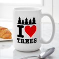 thumbnail image 6 of CafePress - I Heart Trees Large Mug - 15 oz Ceramic Large White Novelty Mug, 6 of 6