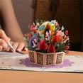 thumbnail image 4 of BCZHQQ Mothers Day Card 3D Flower Basket Pop up Cards Paper Flowers Bouquet Birthday Cards Sunflower Tulip Mother's Day Greeting Cards Gifts for Mom Women - Includes Envelope and Note Tag, 4 of 6