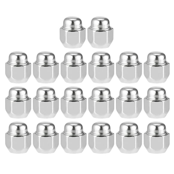 Unique Bargains 20 Pcs M12 x 1.25 Wheel Lug Nuts for Honda Accord 1976-1981 for Subaru Impreza 1993-2021 Silver Tone
